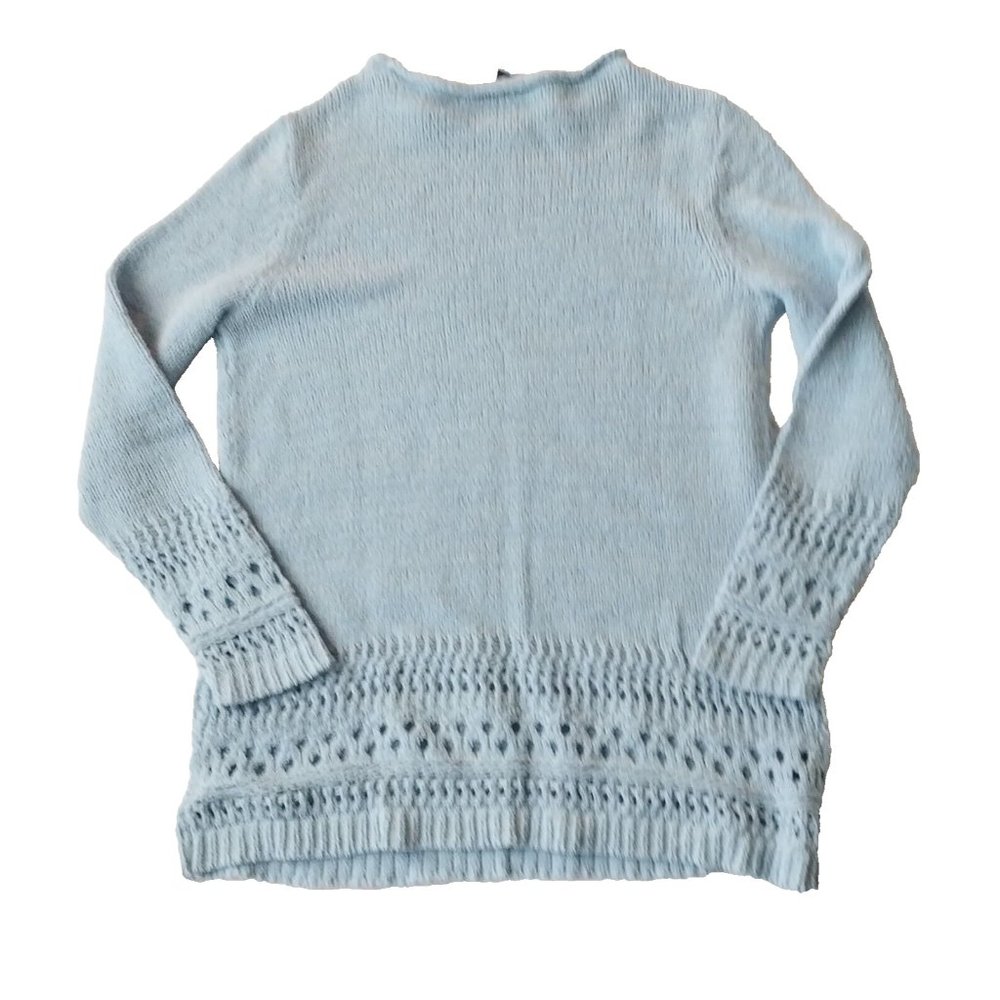 Lane Bryant Women's Knit Sweater Blue Round Neck 10/12 - Picture 3 of 4
